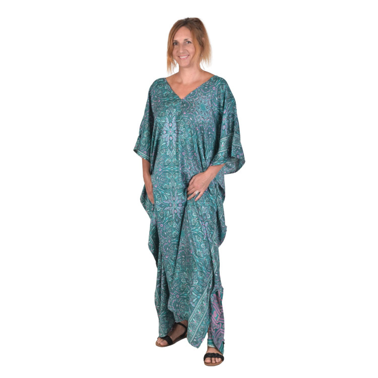 Dlhý kaftan s krátkym rukávom