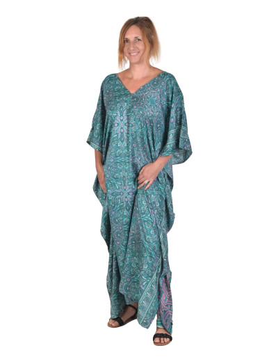 Dlhý kaftan s krátkym rukávom