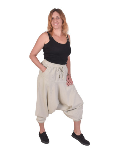 Turecké svetlo šedé nohavice, unisex, vrecká, šnúrka a guma v páse
