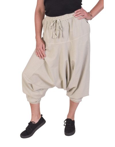 Turecké svetlo šedé nohavice, unisex, vrecká, šnúrka a guma v páse