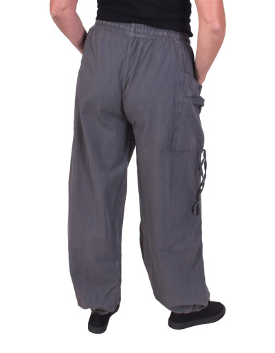 Skracovacie pohodlné unisex nohavice, šedé