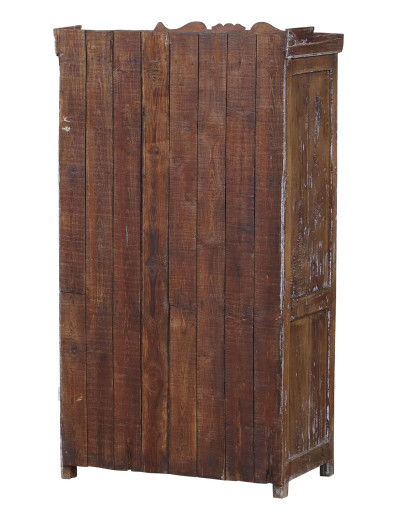 Presklená skrinka z teakového dreva, 85x47x155cm