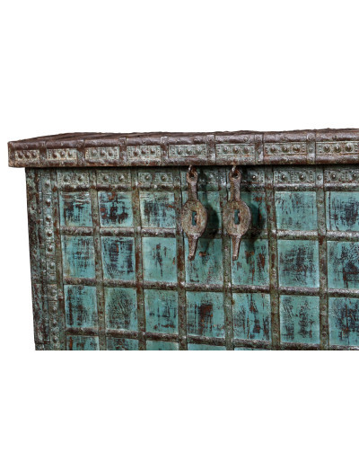 Starožitná truhla z teakového dreva, 127x47x95cm