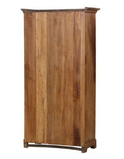 Presklená skriňa z teakového dreva, 101x48x197cm