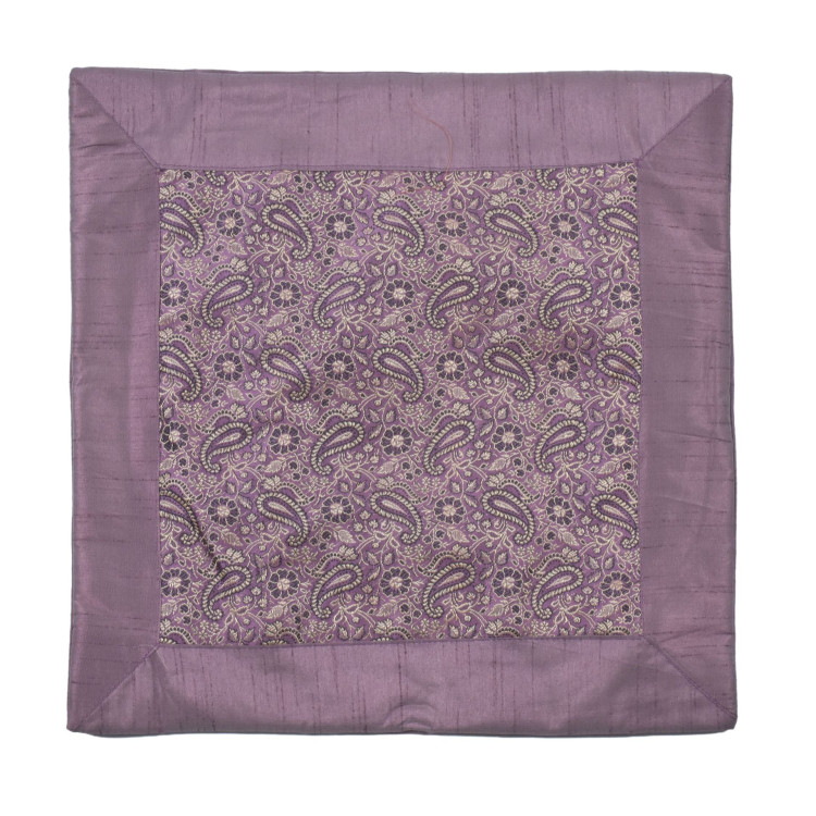 Saténová obliečka na vankúš so zlatou výšivkou, zips, 40x40cm