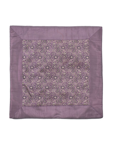 Saténová obliečka na vankúš so zlatou výšivkou, zips, 40x40cm