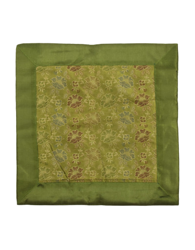 Saténová obliečka na vankúš so zlatou výšivkou, zips, 40x40cm