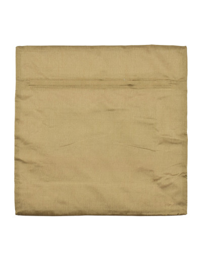 Saténová obliečka na vankúš so zlatou výšivkou, zips, 40x40cm