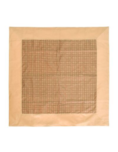 Obrus na stôl, zelený, béžový, 100x100cm