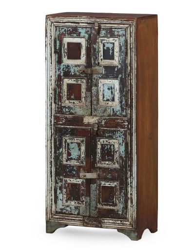 Skrinka z teakového dreva, 51x27x113cm
