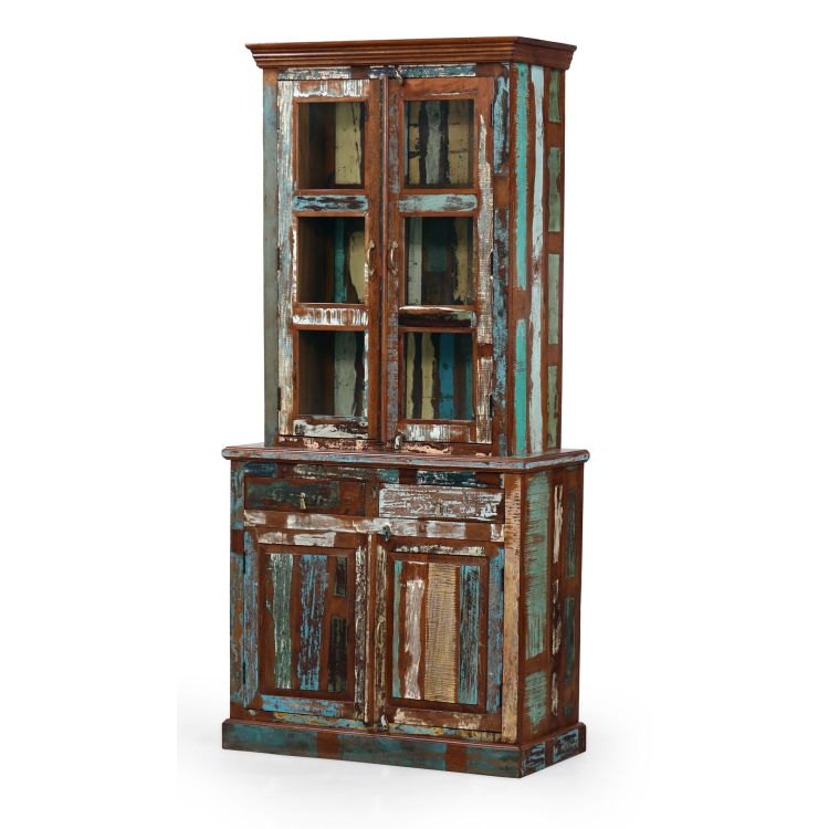 Príborník z recyklovaného dreva, 100x47x214cm