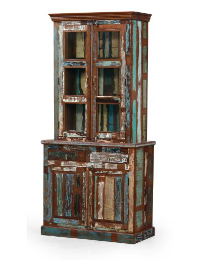 Príborník z recyklovaného dreva, 100x47x214cm
