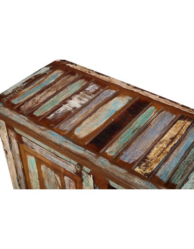 Komoda pod TV z recyklovaného dreva, 200x42x60cm