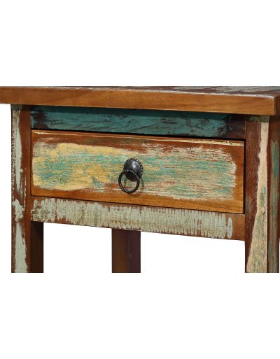 Komodka / nočný stolík z antik teakového dreva, "GOA" štýl, 50x35x59cm
