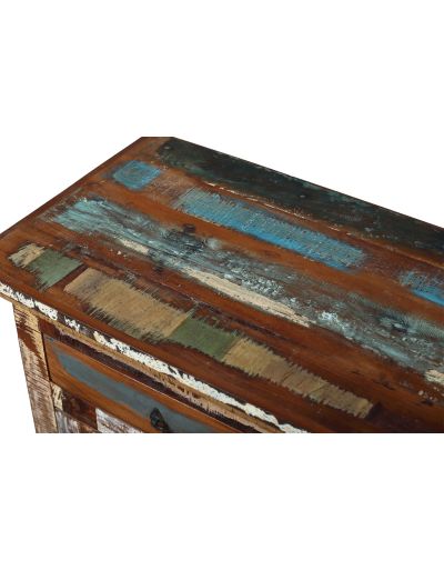 Skrinka z recyklovaného dreva v "Goa" štýle, 180x45x105cm