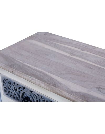 Komoda s ručne vyrezávanými šuplíkmi a dvierkami, 90x40x90cm