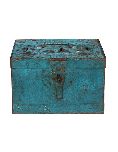 Stará železná truhlička, 36x25x22cm
