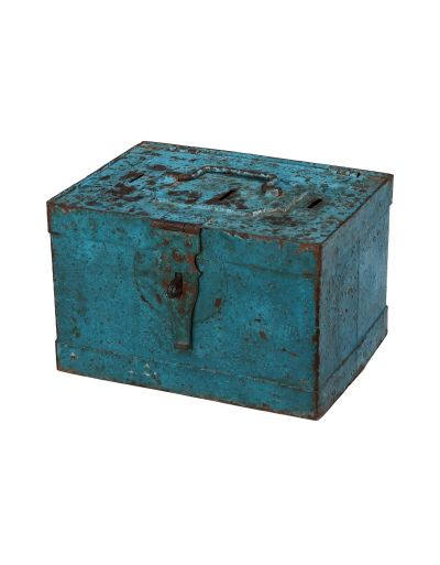 Stará železná truhlička, 36x25x22cm