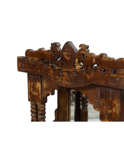 Staré zrkadlo s poličkou, 34x17x40cm