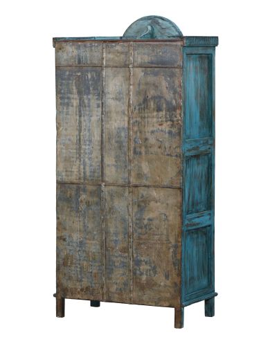 Presklená skriňa z teakového dreva, 78x43x164cm