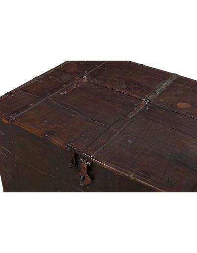 Starožitná truhla z teakového dreva, 91x64x69cm