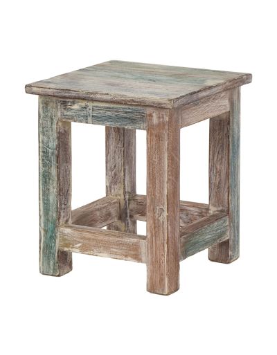 Stolička z recyklovaného dreva, 25x25x30cm