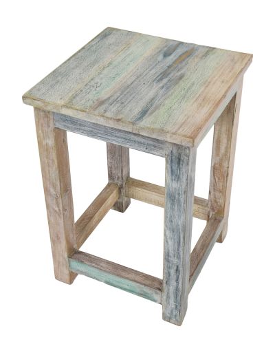 Stolička z recyklovaného dreva, 30x30x45cm