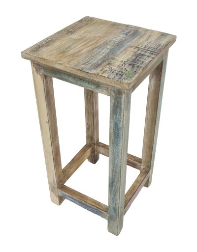 Stolička z recyklovaného dreva, 30x30x60cm