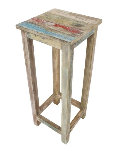 Stolička z recyklovaného dreva, 30x30x75cm