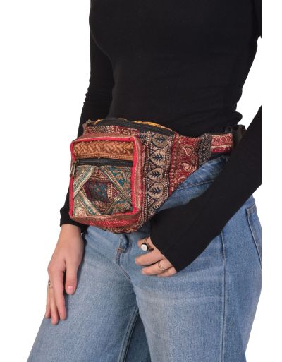 Luxusné boho ľadvinka, patchwork, 30x20cm