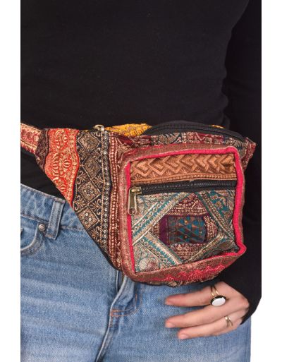 Luxusné boho ľadvinka, patchwork, 30x20cm
