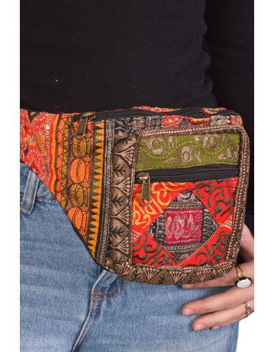 Luxusné boho ľadvinka, patchwork, 30x20cm