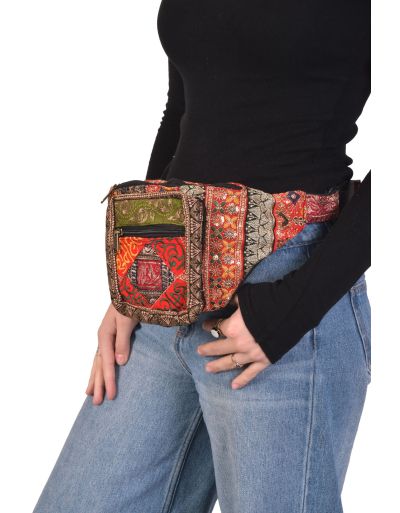 Luxusné boho ľadvinka, patchwork, 30x20cm