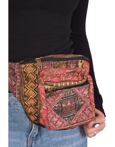 Luxusné boho ľadvinka, patchwork, 30x20cm
