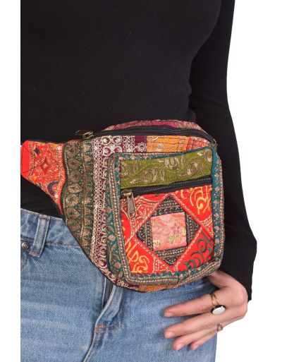 Luxusné boho ľadvinka, patchwork, 30x20cm