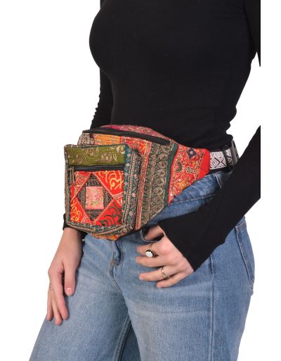 Luxusné boho ľadvinka, patchwork, 30x20cm