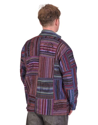 Bunda so stojačikom, Ghari, farebná, fleece podšívka, zapínanie na zips a vrecká