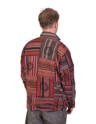 Bunda so stojačikom, Ghari, farebná, fleece podšívka, zapínanie na zips a vrecká